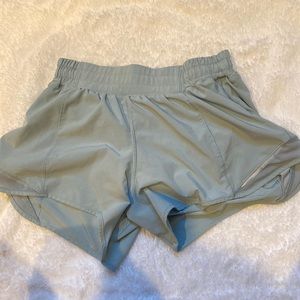 Lulu lemon shorts, teal, 6, 4”